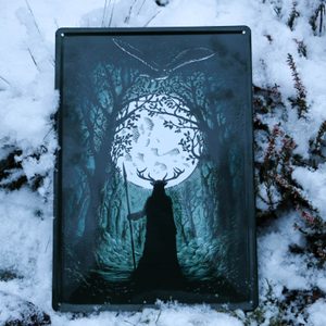 HERNE Guardian of the Forest enamel Sign