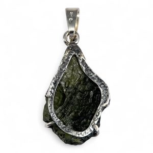 CERES, Moldavite pendant, silver 925/1000