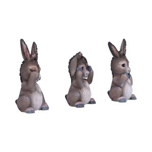 Donkeys, Can't See, Can't Speak, Can't Hear 3 pieces