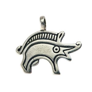 BOAR, silver pendant