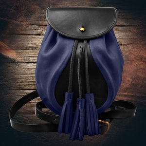 SULLIVAN, SCOTTISH SPORRAN, BLUE WITH BELT - BAGS, SPORRANS{% if kategorie.adresa_nazvy[0] != zbozi.kategorie.nazev %} - LEATHER PRODUCTS{% endif %}