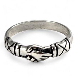 BAGUE D'AMITIÉ - BAGUE FEDE, mitlalterlich, Argent 925/1000
