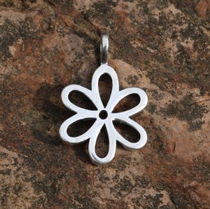 FLOWER, silver pendant
