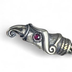 Huginn and Muninn, Viking Torc, silver