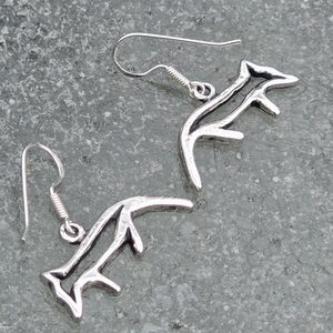 GUMPI, Sámi wolf, silver earrings, Ag 925/1000