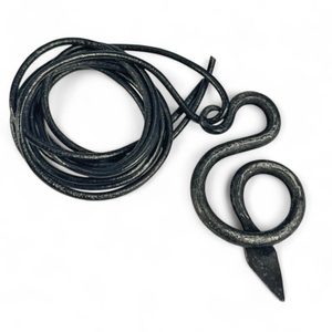 Snake - forged pendant