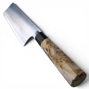 Japanese Nakiri Knife, Stainless Steel, Birch