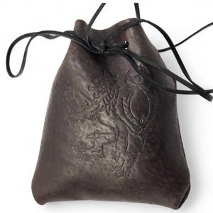 Leather pouch - Lion