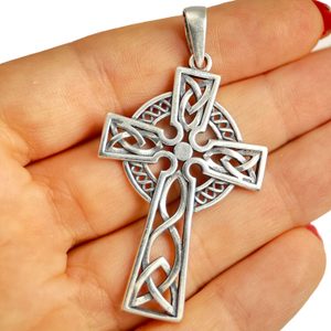 KELTISCHES KREUZ, Anhänger Silber 925