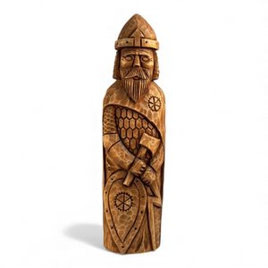 PERUN, hand carved statue