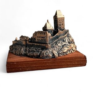 KARLŠTEJN, medieval castle, tin model