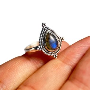 SABINA, ring, labradorite, silver 925/1000