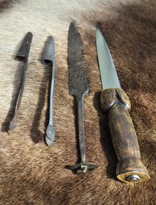 BOLLOCK or phallic dagger, replica from XV.century, Hussite wars, Bohemia