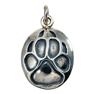 WOLF TRACK, pendant, sterling silver