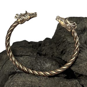 FIANNA, keltischer Hirsch, Bronze-Armband