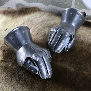 GAUNTLETS, THE ROYAL GUARD DURALUMIN - COSTUME RENTAL - ARMS AND ARMOUR{% if kategorie.adresa_nazvy[0] != zbozi.kategorie.nazev %} - HISTORICAL COSTUME RENTAL - FILM PRODUCTION{% endif %}