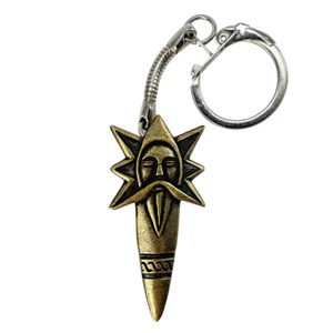 Perun key ring, zinc old brass