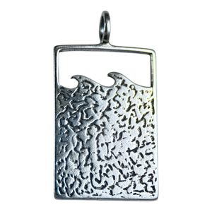 Océan, pendentif, argent