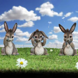 Donkeys, Can't See, Can't Speak, Can't Hear 3 pieces