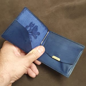 BOHEMIA - CZECH LION, LEATHER WALLET - BLUE - WALLETS{% if kategorie.adresa_nazvy[0] != zbozi.kategorie.nazev %} - LEATHER PRODUCTS{% endif %}