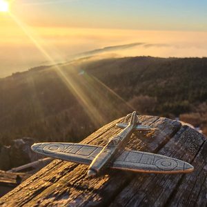 Supermarine SPITFIRE, pendentif avion, zinc