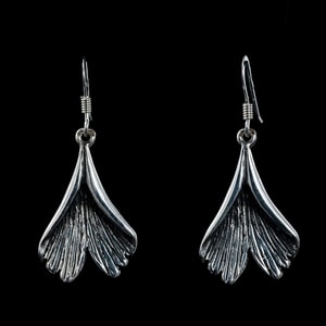 GINKGO, EARRINGS, SILVER - EARRINGS{% if kategorie.adresa_nazvy[0] != zbozi.kategorie.nazev %} - SILVER JEWELLERY{% endif %}