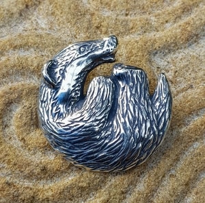 BADGER, PENDANT, STERLING SILVER - PENDANTS{% if kategorie.adresa_nazvy[0] != zbozi.kategorie.nazev %} - SILVER JEWELLERY{% endif %}