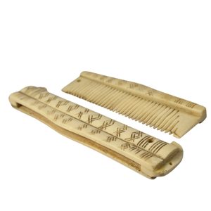 Peigne viking avec fourreau 16 cm