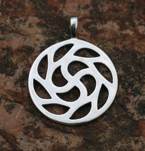 SONNENSYMBOL, Anhänger Silber 925