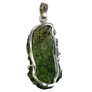 DIVA, pendant with Moldavite, silver 925/1000