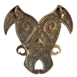 HEART OF THE NORTH, Hugin and Munin, bronze viking pendant