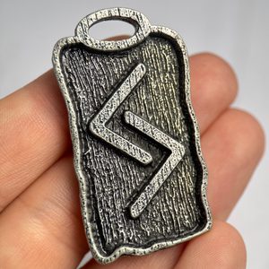 JERA, runový amulet, zinek