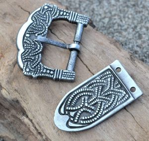 Viking Buckle and Strap End, Gokstad, Zinc, Replica