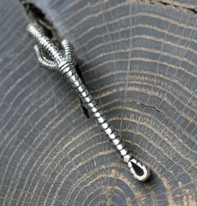 Bird Claw, Pendant, silver