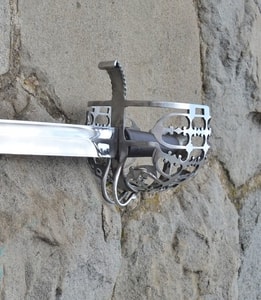 SCOTTISH BASKET HILT BROADSWORD, REPLICA OF AN ORIGINAL SWORD FOR PRACTICAL USAGE - FALCHION, SCHOTTLAND, ANDERE SCHWERTER{% if kategorie.adresa_nazvy[0] != zbozi.kategorie.nazev %} - WAFFEN{% endif %}