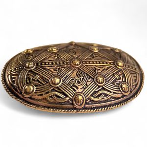 Broche tortue viking, bronze