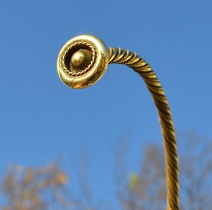 BRASS TORQUES, hand made Celtic torc