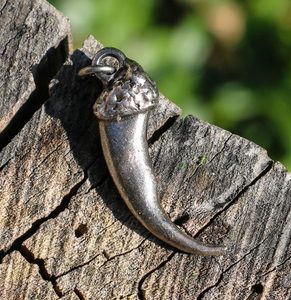 WOLF CLAW, PENDANT, ZINC - ANIMAL PENDANTS{% if kategorie.adresa_nazvy[0] != zbozi.kategorie.nazev %} - JEWELLERY - BRONZE, ZINC{% endif %}