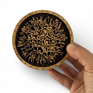 Boîte en chêne MOLDAVITE pour collectionneurs de pierres, moldavite et bracelets