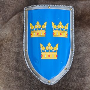 SCHWEDEN, MITTELALTERLICHER SCHILD - METALL, HANDGEFERTIGT - BEMALTE SCHILDE{% if kategorie.adresa_nazvy[0] != zbozi.kategorie.nazev %} - RÜSTUNGEN{% endif %}