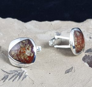 LEONARD, CUFFLINKS, SILVER AND AMBER - AMBER JEWELRY{% if kategorie.adresa_nazvy[0] != zbozi.kategorie.nazev %} - SILVER JEWELLERY{% endif %}