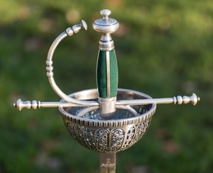 CUP HILT RAPIER, TOLEDO STEEL - RENAISSANCE SWORDS, RAPIERS, SABRES{% if kategorie.adresa_nazvy[0] != zbozi.kategorie.nazev %} - WEAPONS - SWORDS, AXES, KNIVES{% endif %}