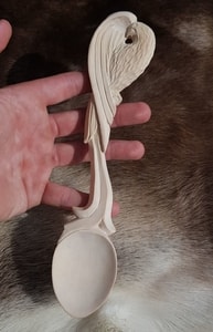 EAGLE, CARVED SPOON - DISHES, SPOONS, COOPERAGE{% if kategorie.adresa_nazvy[0] != zbozi.kategorie.nazev %} - WOOD{% endif %}