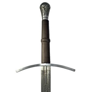 NORBERT HAND-AND-A-HALF MEDIEVAL SWORD etched