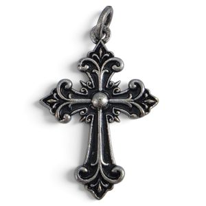 Pendentif en forme de croix des mousquetaires, en zinc