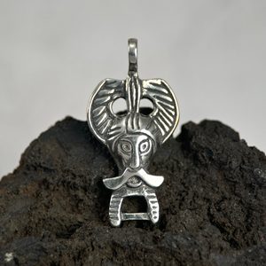 SILVER ODIN PENDANT, Ribe, Ag 925