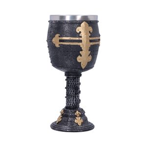 Crusader Medieval Knight Chainmail Wine Goblet