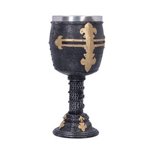 CRUSADER MEDIEVAL KNIGHT CHAINMAIL WINE GOBLET - MUGS, GOBLETS, SCARVES{% if kategorie.adresa_nazvy[0] != zbozi.kategorie.nazev %} - PAGAN DECORATIONS{% endif %}