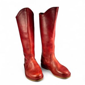 Cossack boots, red