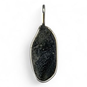 LUNARIS, Moldavite pendentif, argent 925/1000